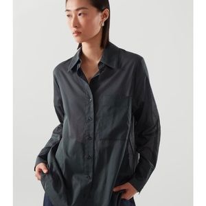 COS Semi-sheer oversized shirt